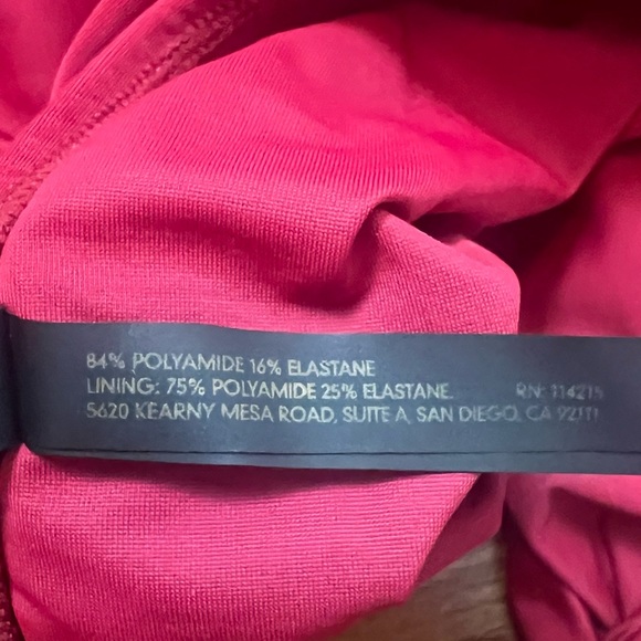 Vix Paula Hermanny Solid Red One Piece Swimsuit Size L - Picture 7 of 8